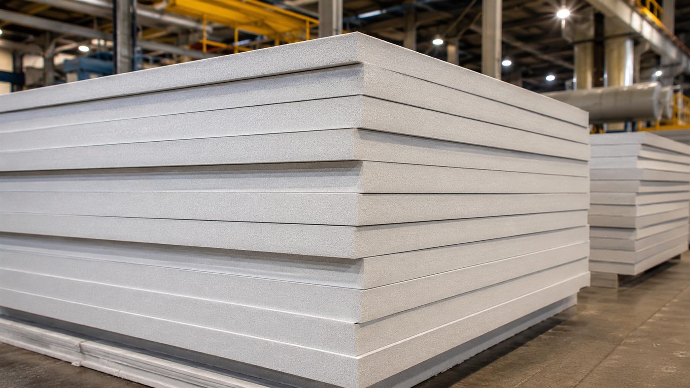Poliuretano reciclado: o Grupo Flexível, pela marca EVO, transforma espuma da cadeia do frio em painel de construção homologado pelo SENAI.