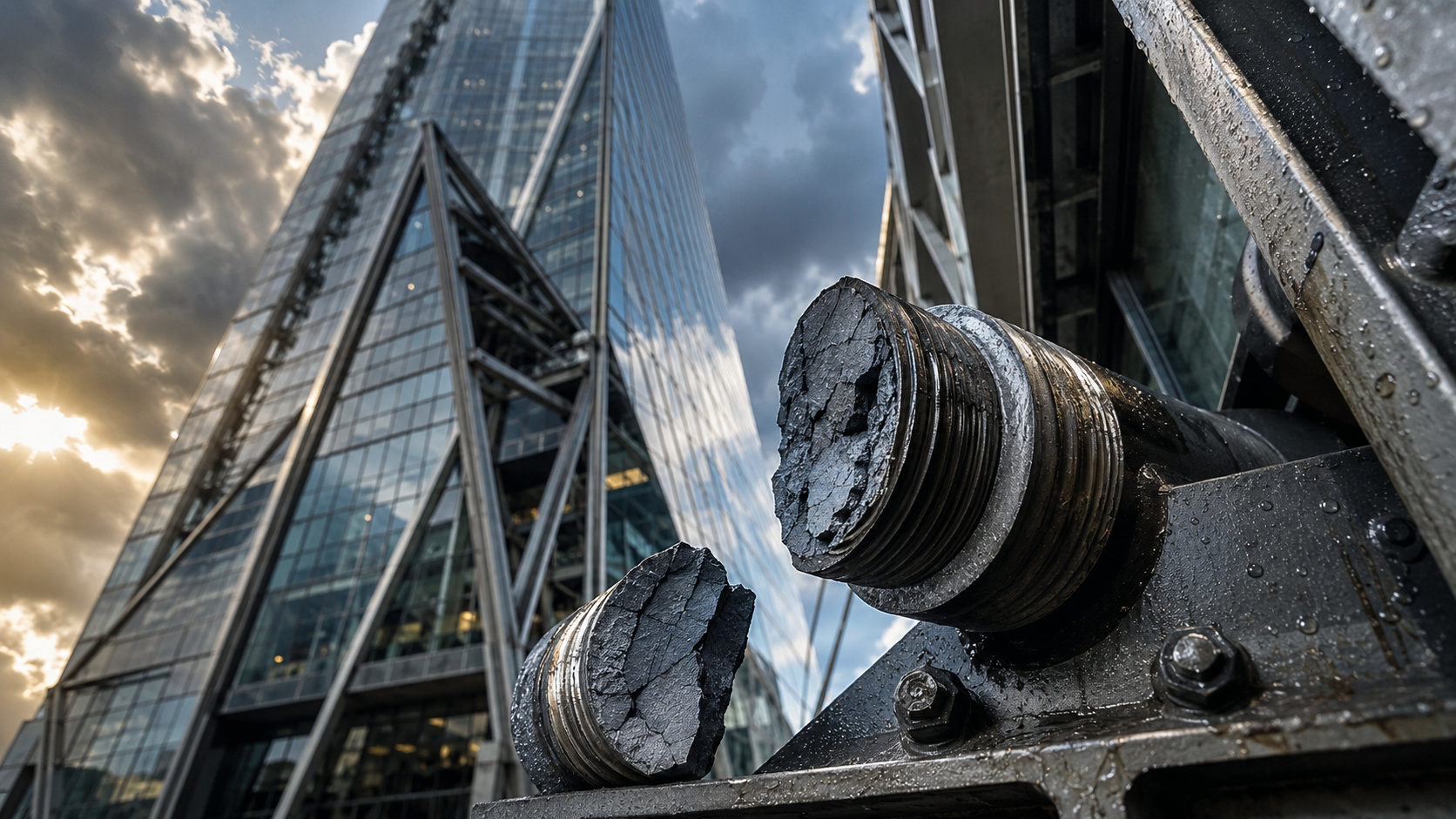 A fragilização por hidrogênio atingiu determinados lotes de parafusos estruturais do Leadenhall Building