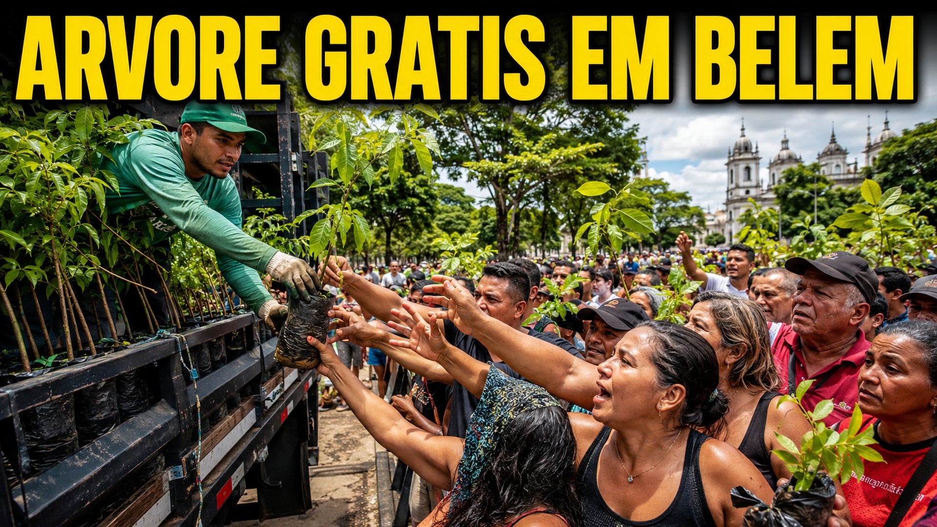 Só 22,3% das casas de Belém têm árvore no entorno, e a prefeitura resolveu virar o jogo: o "Plante Aqui" manda equipe plantar de graça na sua rua após um simples zap, com muda no chão em até 15 dias