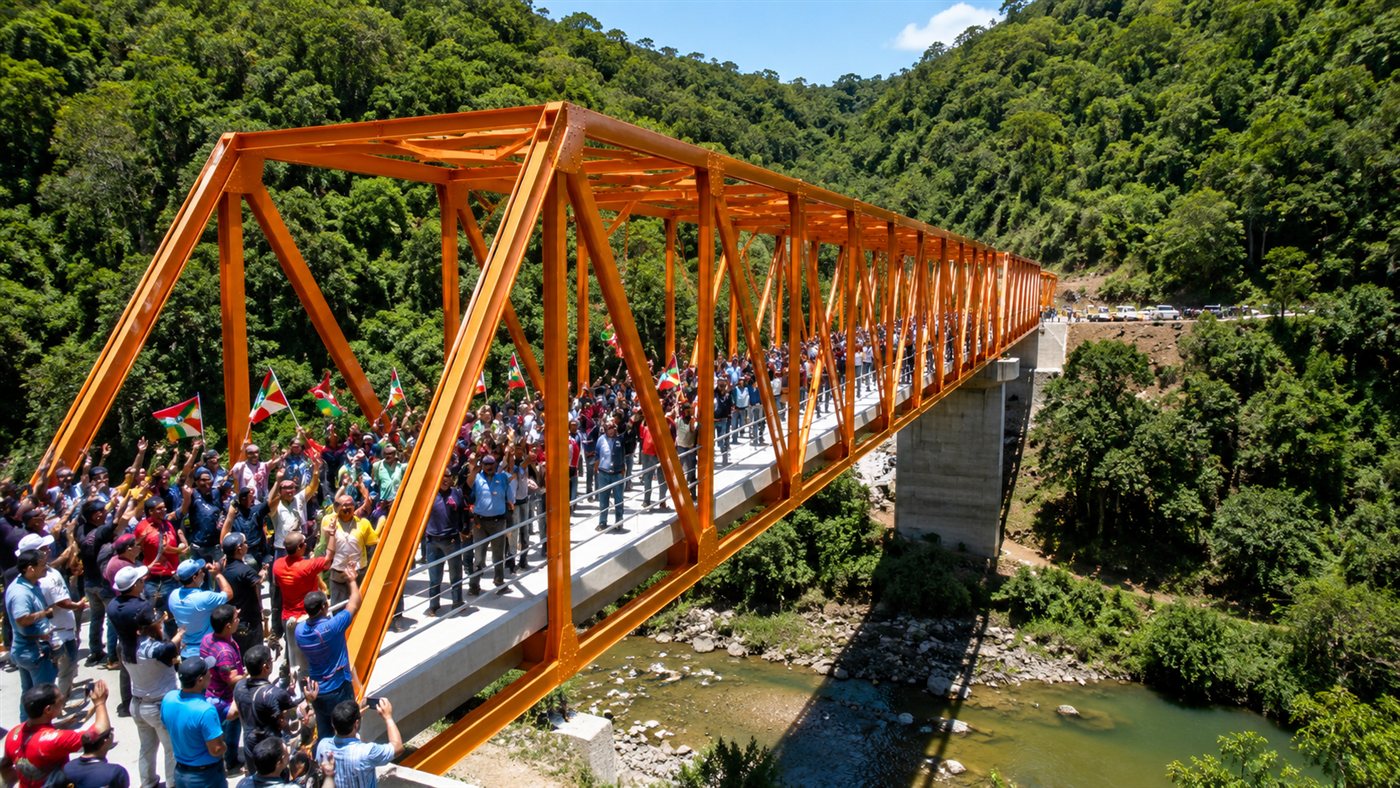 Comunidade de Nova Roma do Sul arrecada R$ 7 milhões e ergue em 138 dias a ponte que o rio levou, gastando menos que o orçamento; veja como