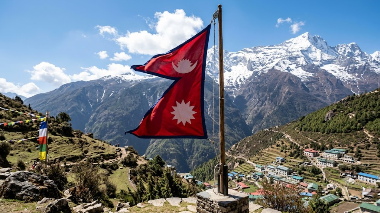 Descubra por que a bandeira do Nepal é a única do mundo sem formato retangular. Entenda a história, o rigor geométrico e o simbolismo por trás desse design único.