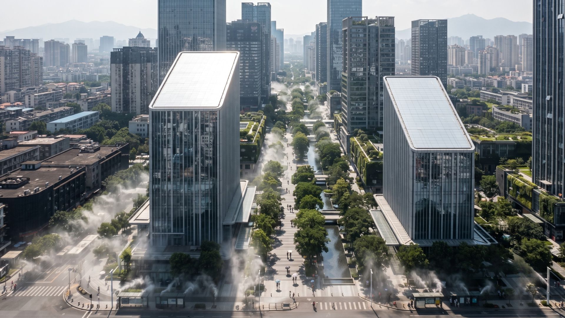 Adeus ar-condicionado? A nova aposta da China para resfriar cidades inteiras sem depender de milhões de aparelhos ligados ao mesmo tempo