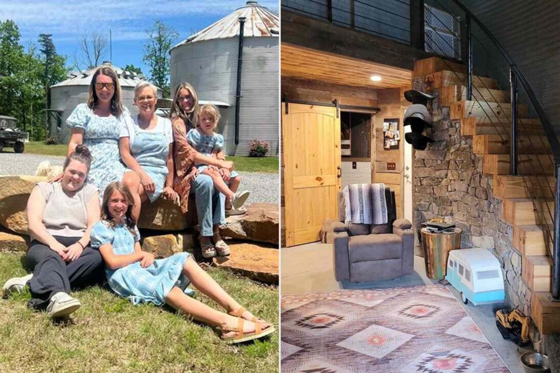 Sydney O'Neal e sua família em frente à casa deles. Crédito: Sydney O'Neal