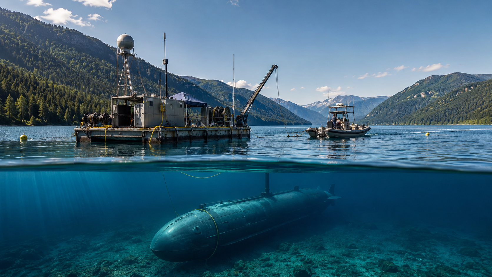 testes de submarinos usam águas profundas e silenciosas para medir ruídos