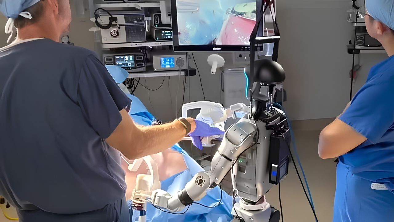 Pesquisadores testam com sucesso o uso de robôs humanoides em cirurgias teleoperadas, prometendo levar assistência médica especializada a locais remotos.