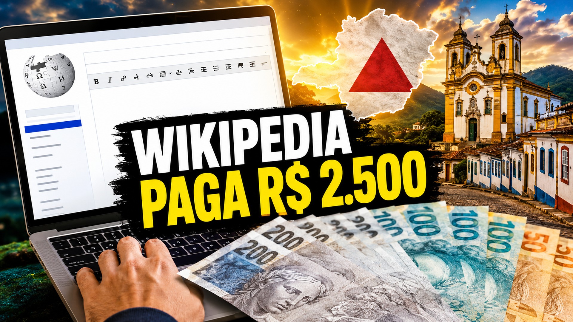 Dinheiro na mesa para quem gosta de escrever: a Wikipédia banca prêmios de R$ 200 a R$ 2.500 no concurso sobre Minas Gerais que já mexeu com 249 editores, e a inteligência artificial está "proibida" de participar