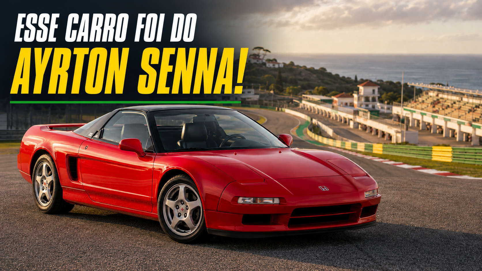 Esportivo vermelho de 1991 foi cedido pela Honda para uso pessoal do tricampeão, acompanhou Senna até um GP de Fórmula 1 e agora será disputado em leilão em Londres