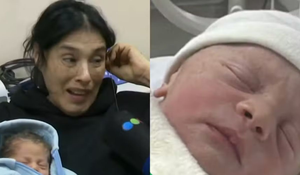 Aos 62 anos, Mabel teve o primeiro filho por FIV com óvulo doado em San Nicolás, em caso apontado como recorde de maternidade na Argentina. Foto: Reprodução | X