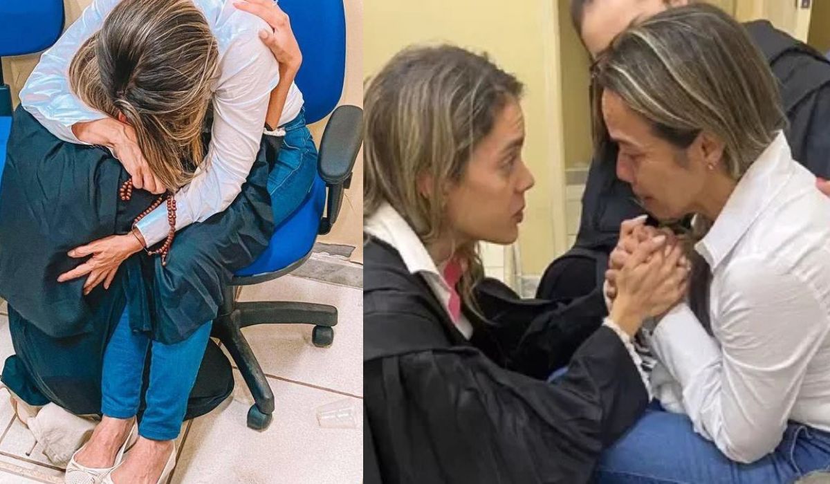 Camila Pita se tornou advogada e defendeu a própria mãe no júri, 12 anos após a acusação de homicídio na Bahia; Rosália foi absolvida. Crédito: Arquivo pessoal/Reprodução