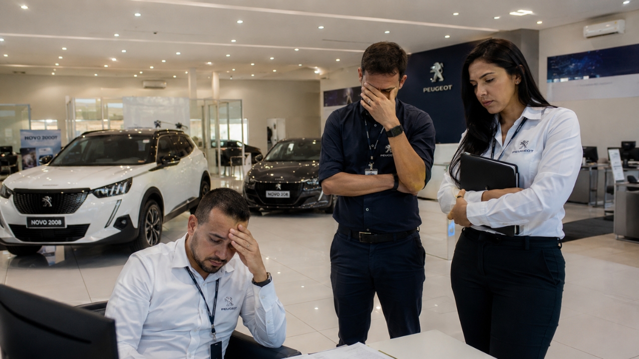 Peugeot afunda 26,4% no Brasil, fica abaixo de 10 mil emplacamentos em sete meses e aposta em uma gigante chinesa para tentar recuperar o espaço perdido antes que o encolhimento se torne ainda mais difícil de reverter