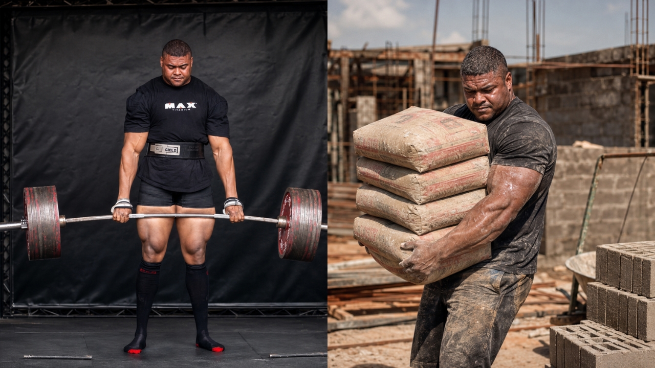 Ex-servente de pedreiro que carregava 200 kg em sacos de cimento ergue 420 kg na Islândia, supera em 20 kg sua marca de junho e chega ao maior levantamento de sua carreira em menos de três anos no powerlifting