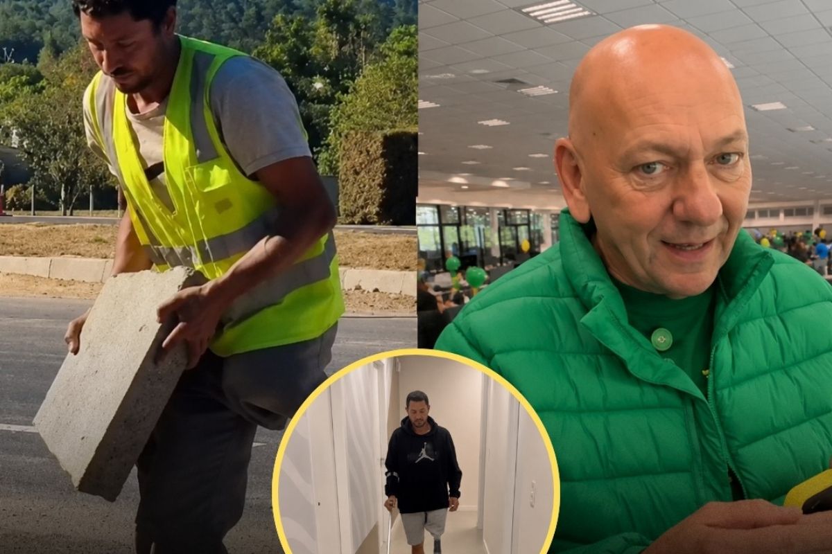 Pedreiro que assenta pedra com uma perna só recebeu chamada de vídeo do dono da Havan e a promessa de uma prótese de R$ 80 mil, com uma condição junto.
