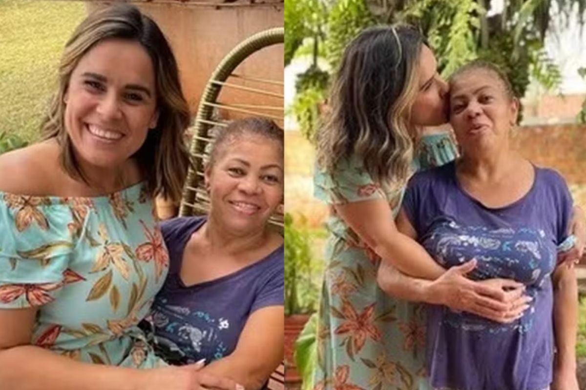 Karina Sousa, influencer de 44 anos nos EUA, reencontrou Clarice, ex-babá que a criou de 1985 a 1998, e reformou a casa dela no Paraná em dois anos de obra.