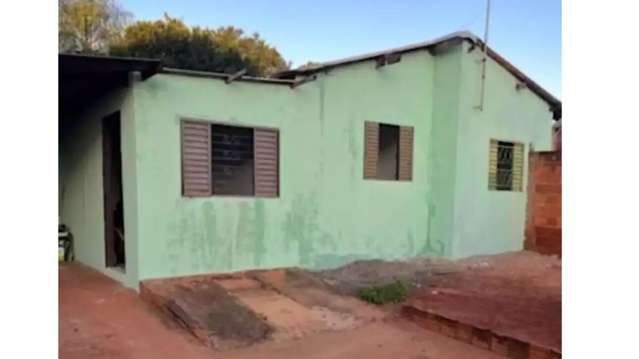 Antes da casa da família, no bairro Aero Rancho (Foto: Arquivo pessoal)