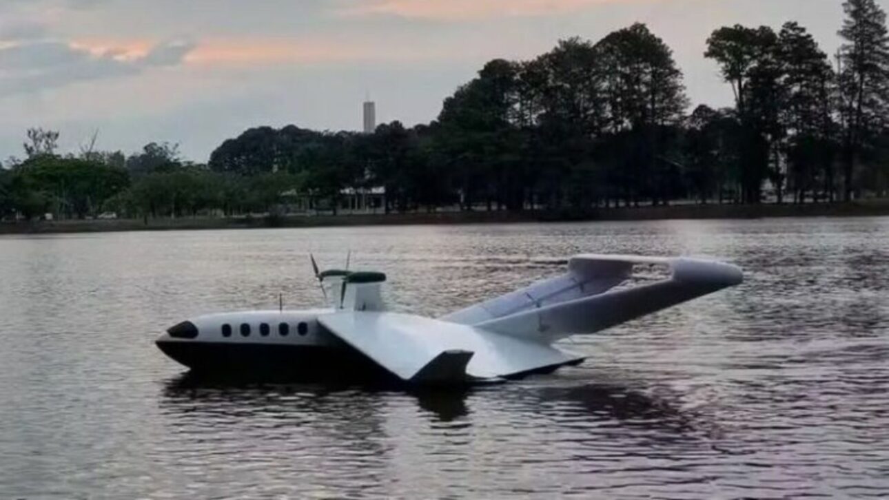 Barco voador da AeroRiver promete usar rios da Amazônia como pistas, alcançar 150 km/h e transportar até 10 passageiros sem aeroportos.