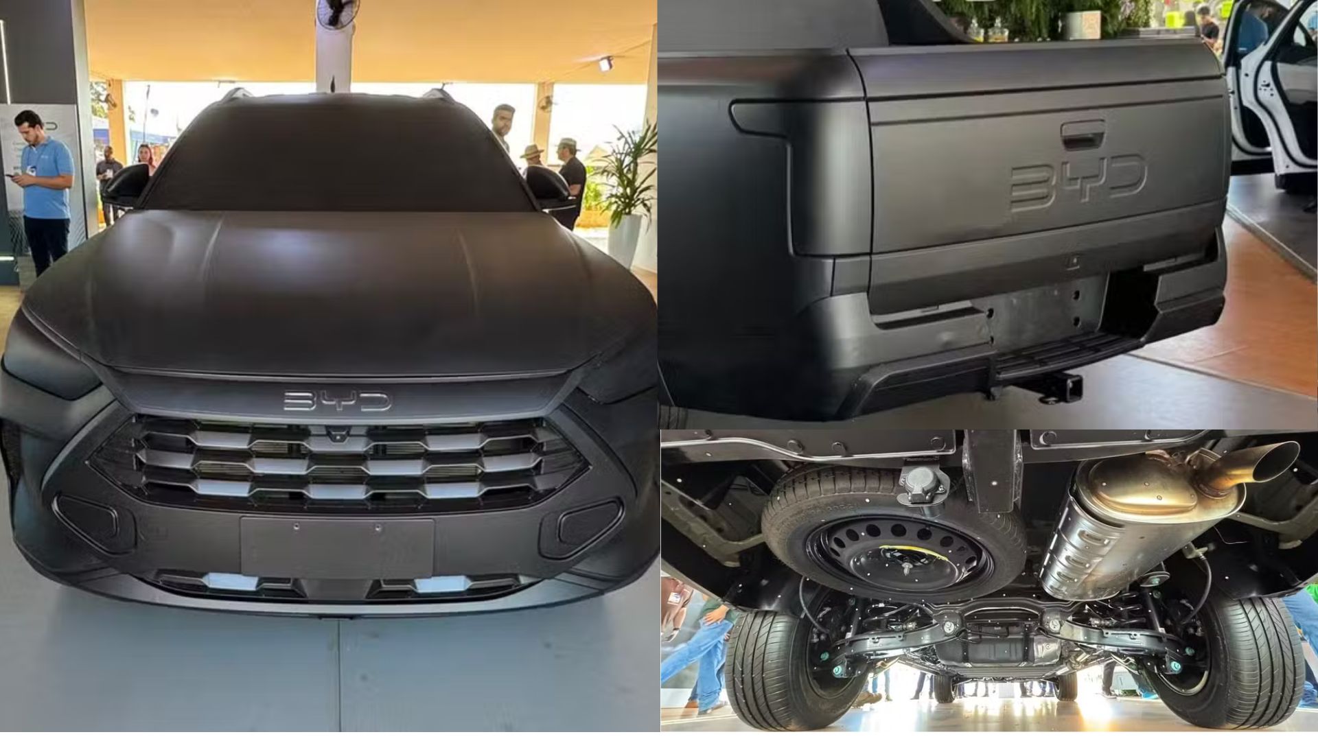 BYD Mako será produzida no Brasil em 2026 com motor híbrido plug-in flex, tração 4x4 e até 324 cv para enfrentar Fiat Toro e Rampage.