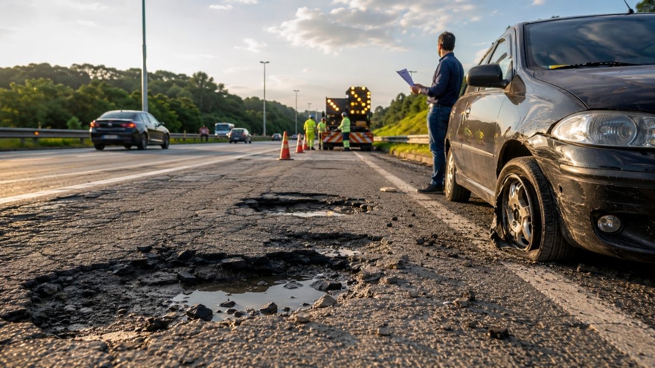 Motoristas que sofrerem acidentes por buracos, desníveis e falta de sinalização poderão ter direito a indenização do poder público e de concessionárias se projeto avançar no Congresso (2)