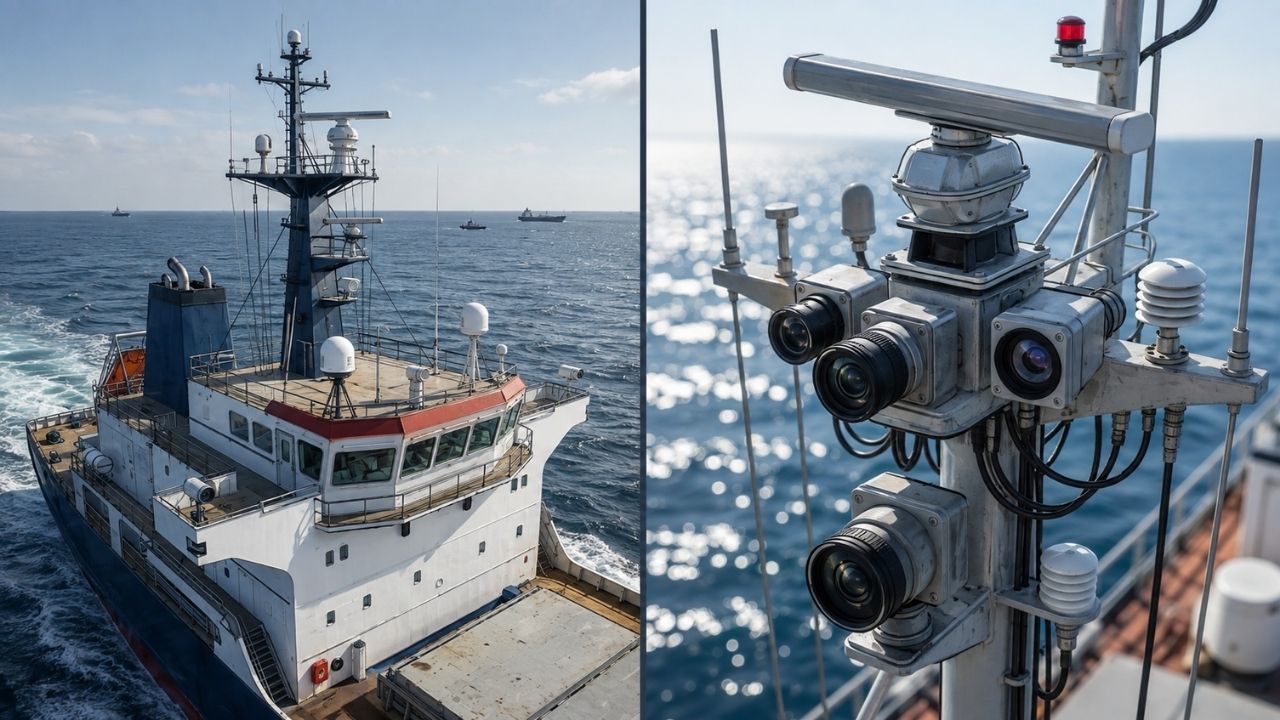 Navios autônomos usam inteligência artificial, radar, câmeras e AIS para navegar, calcular rotas e executar manobras com supervisão humana.