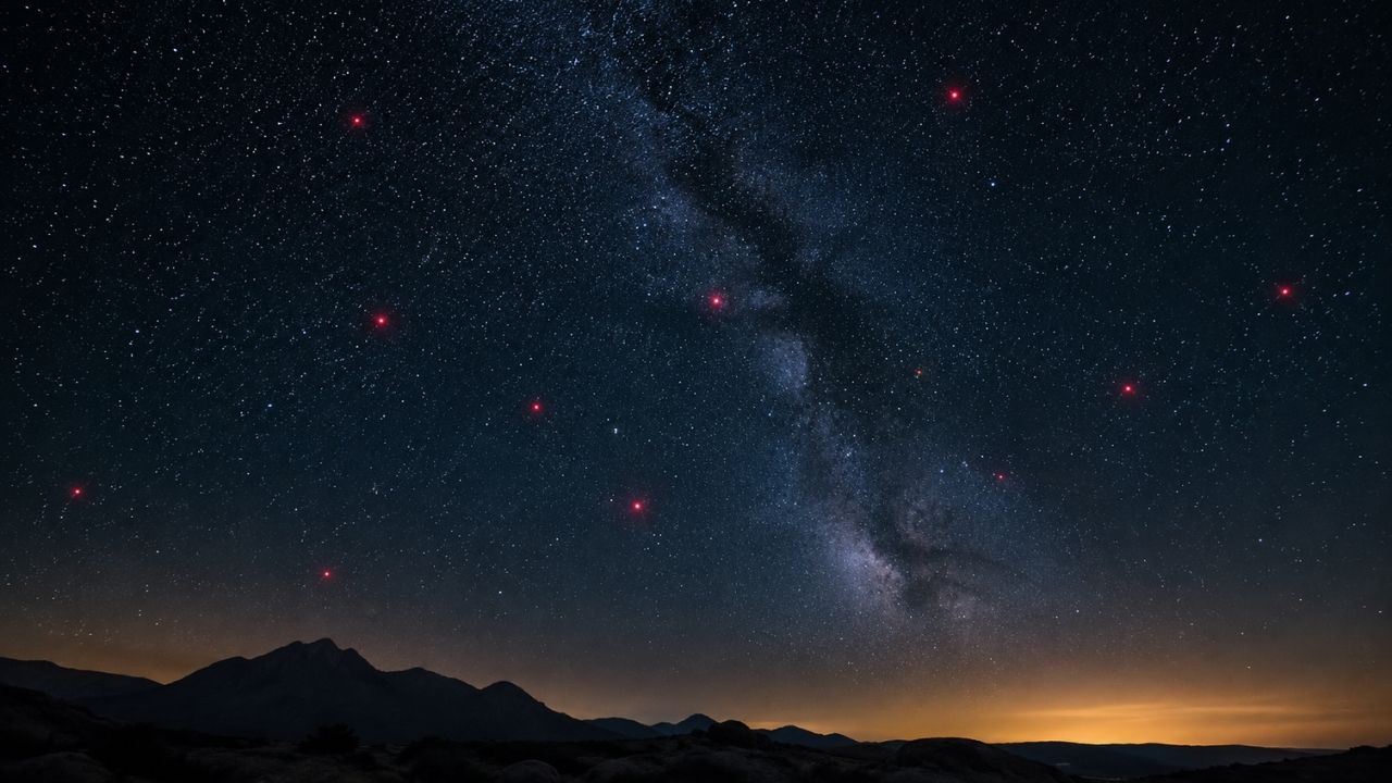 Nova pesquisa revela o destino oculto dos misteriosos pontinhos vermelhos do universo e indica que eles podem ser uma fase temporária no crescimento de buracos negros (3)