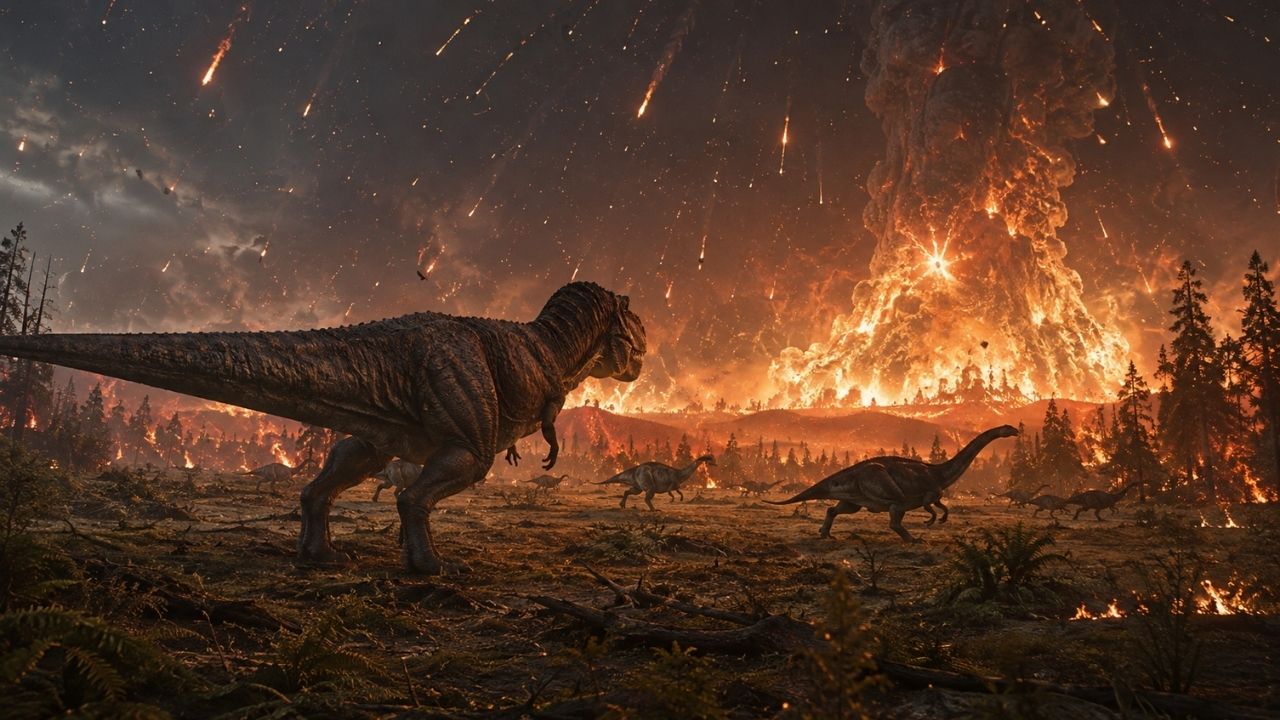 Novo estudo questiona como os dinossauros desapareceram há 66 milhões de anos ao indicar que o asteroide Chicxulub gerou calor 3,5 vezes maior que o previsto, capaz de matar parte dos (5)