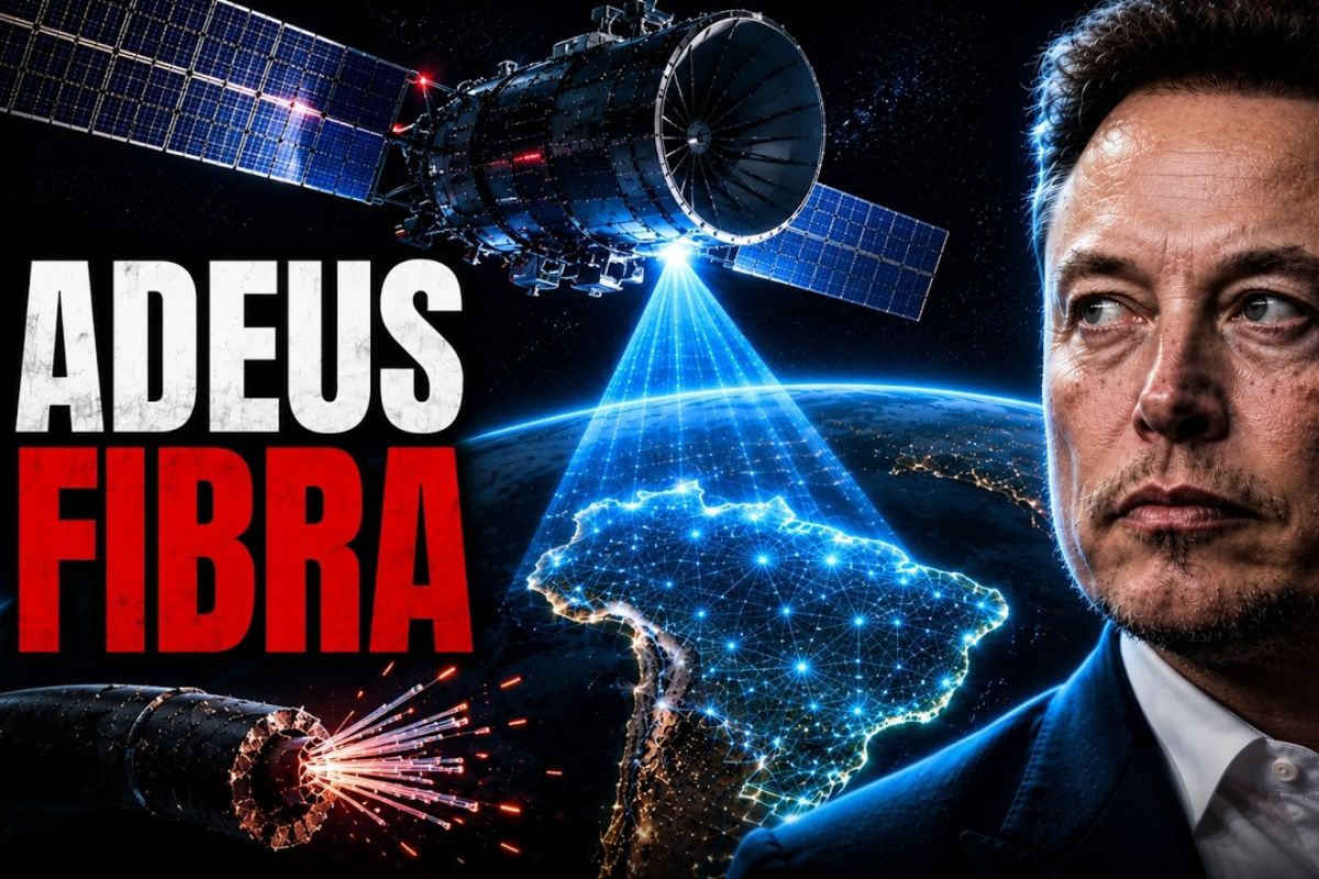 Starlink e SpaceSail ampliam a internet via satélite, mas a fibra ainda domina a banda larga fixa brasileira com mais de 80% dos acessos.