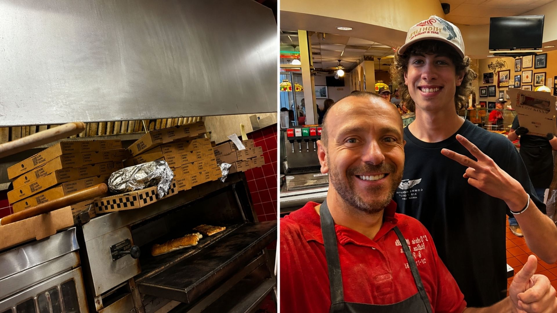 L'Osteria Mondello prepara 18 pizzas de cerca de US$ 300 após pedido falso e decide doar toda a encomenda ao pronto-socorro de um hospital em Cheyenne.