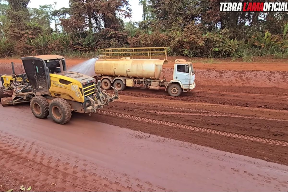 Asfalto da Transamazônica segue sem data no trecho de Medicilândia, que recebe só aterro emergencial, enquanto o edital de R$ 1 bilhão cobre outro segmento