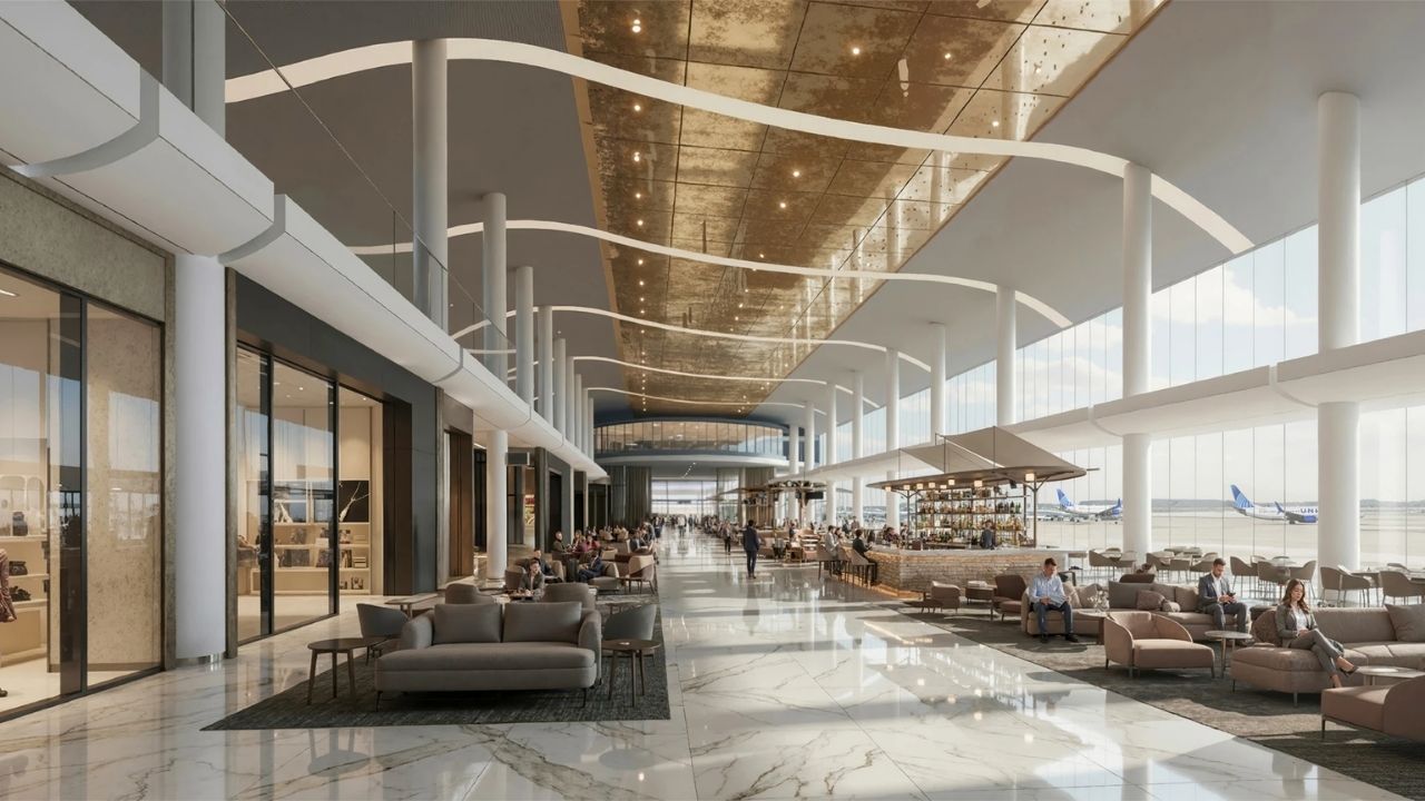 Aeroporto Dulles terá reforma de US$ 22 bilhões, 465 mil metros quadrados, 32 mil vagas e preservação do terminal histórico.