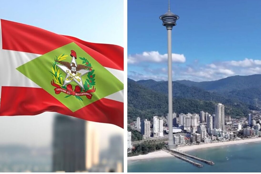 Torre de 557 metros proposta para Itapema passaria o Senna Tower e teria sacada de vidro no topo. Veja o que prevê o projeto de R$ 300 milhões e em que fase está.