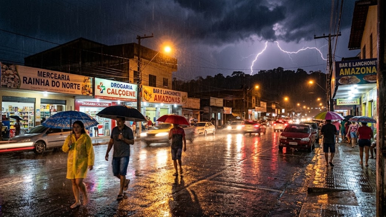 Calçoene, no Amapá, é apontada como a cidade mais chuvosa do Brasil e registra mais de 4 mil milímetros de precipitação por ano.