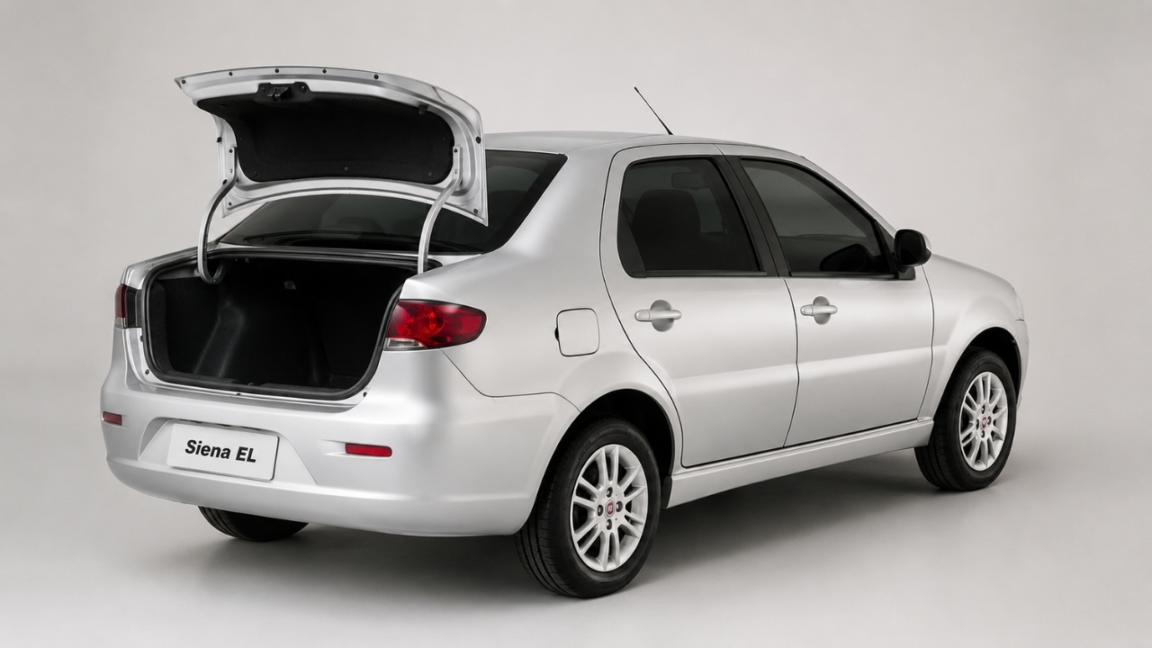 Fiat Siena EL 2016 aparece na Fipe por R$ 37.136, com porta-malas de 500 litros, motor Fire e consumo rodoviário de até 14,1 km/l. Veja se vale a pena comprar esse carro usado.