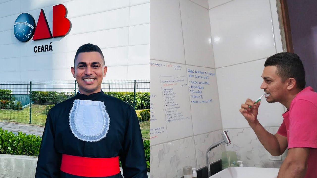 Após viver nas ruas, Sérgio Chaves Pereira voltou a estudar, trabalhou como entregador e passou na OAB ainda no 9º semestre de Direito. Crédito: Arquivo Pessoal, via Migalhas