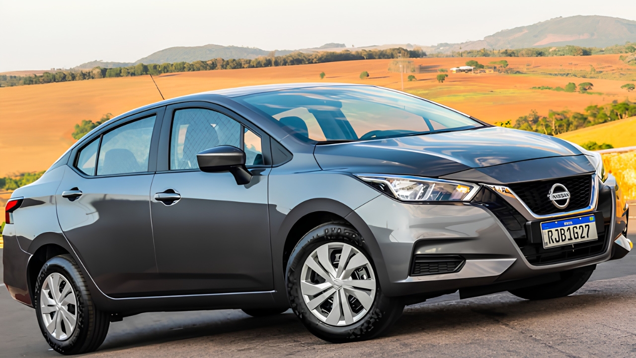 Nissan Versa Sense 2021 tem motor 1.6 de 114 cv, câmbio CVT, porta-malas de 466 litros e consumo rodoviário de até 13,9 km/l.