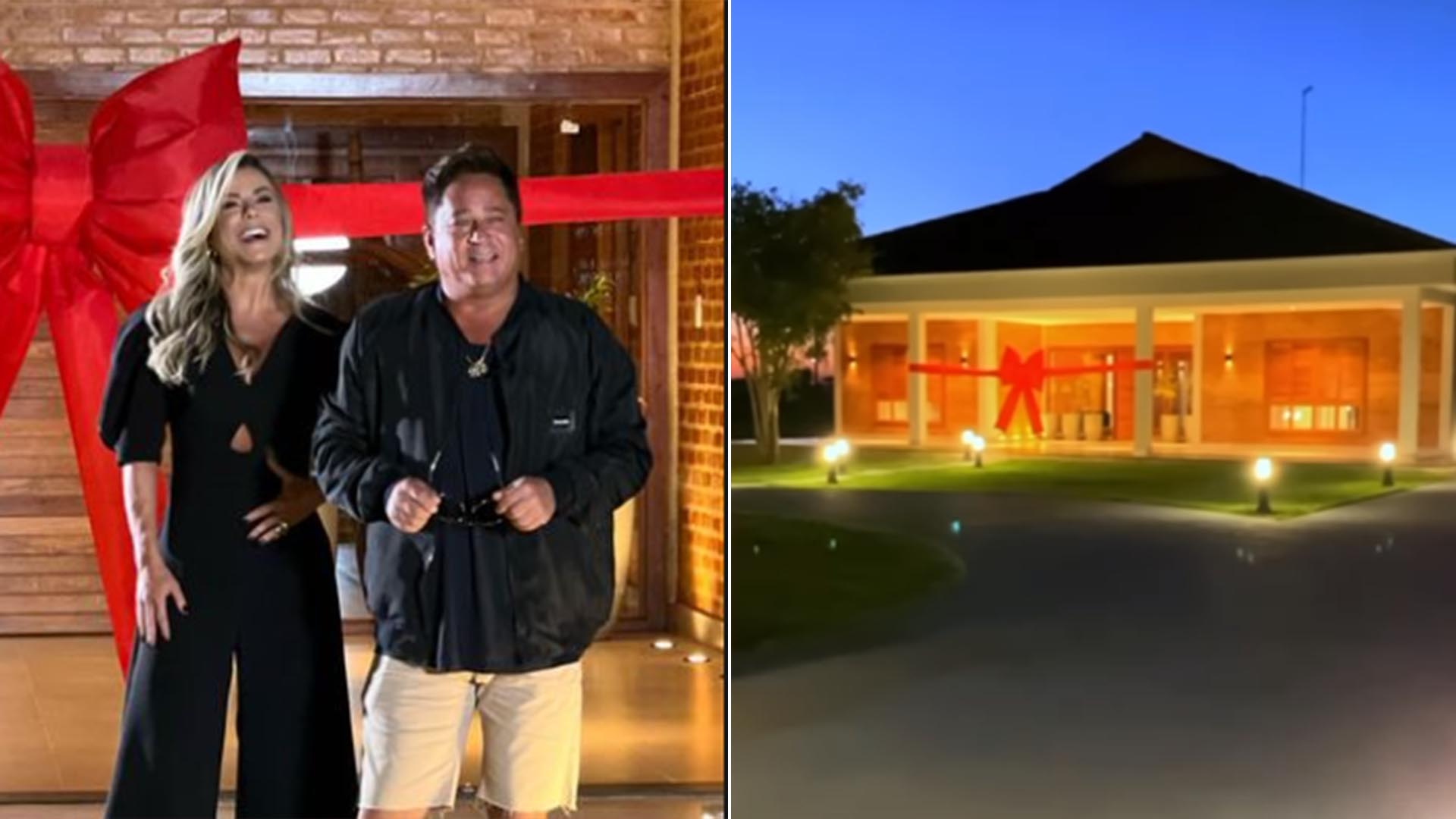 Poliana Rocha vive com Leonardo em mansão de Goiânia estimada em R$ 15 milhões, com piscina, áreas gourmet e reformas frequentes no imóvel. - Imagem: Reprodução/Instagram/Poliana Rocha