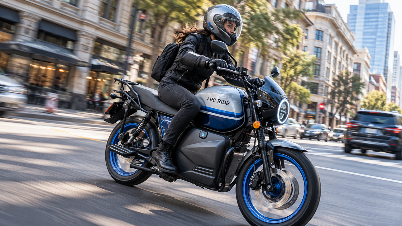 A moto elétrica Panther, da ARC Ride, chegou à África do Sul com capacidade anunciada para 292 kg de carga útil