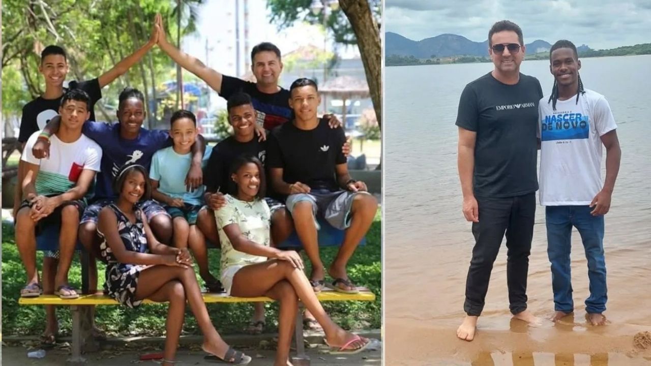 No RJ, enfermeiro conta como a adoção de irmãos formou família de 12 filhos enquanto concilia trabalho e Medicina aos 45 anos.