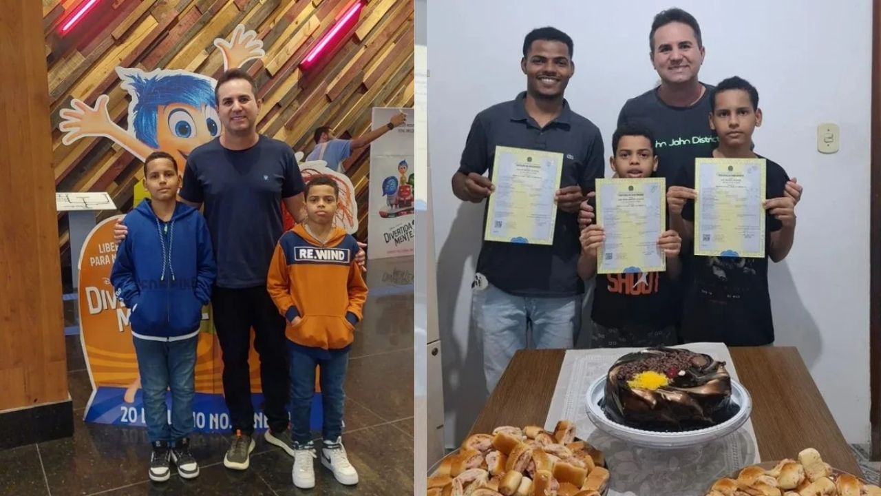 No RJ, enfermeiro conta como a adoção de irmãos formou família de 12 filhos enquanto concilia trabalho e Medicina aos 45 anos.