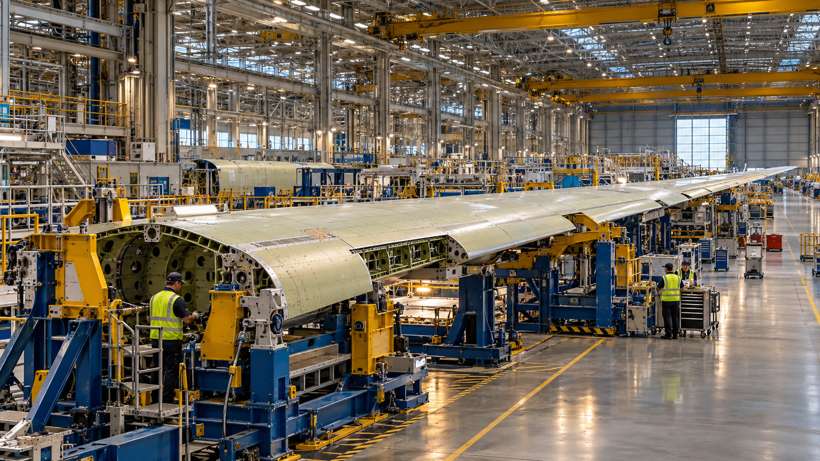 Fábrica de asas do Airbus A380 no Reino Unido passa por reforma para montar asas do A321