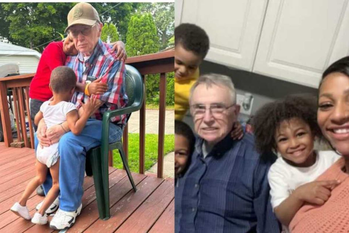 Sharaine e Wilson Caraballo conheceram Paul Callahan, de 82 anos, quando ele ofereceu uma escada na obra da casa nova, no Texas. Viúvo havia seis meses, ele virou avô honorário dos filhos.