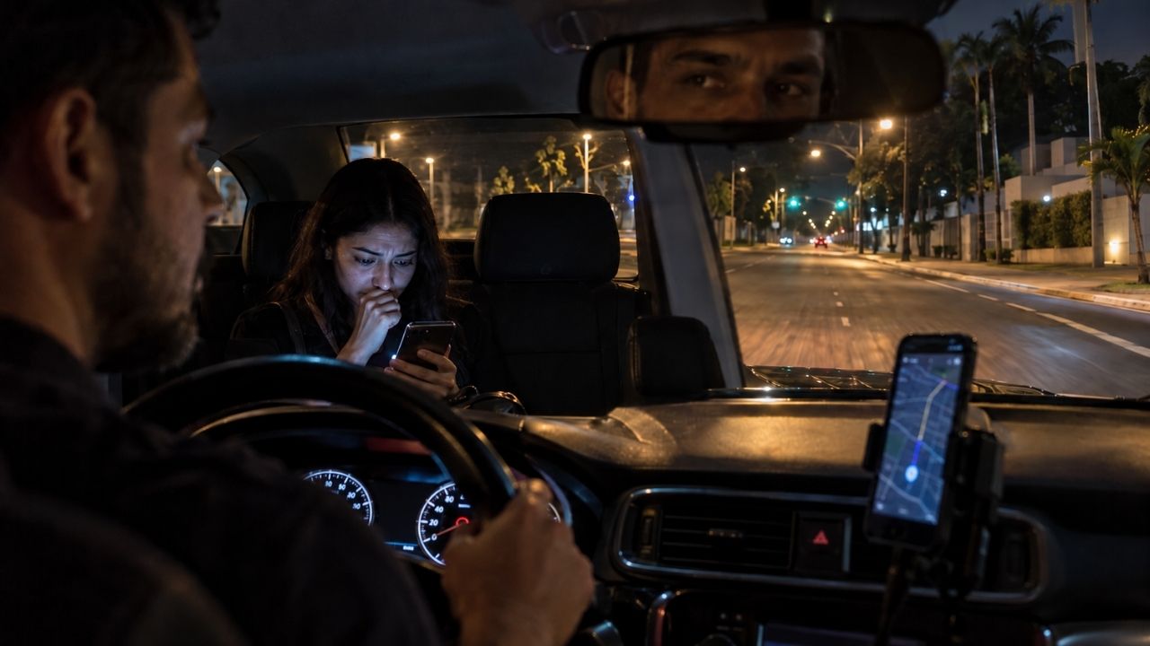 Em Campo Grande, motorista de aplicativo recusa pagamento de passageira após corrida na madrugada e diz que percebeu sua aflição.