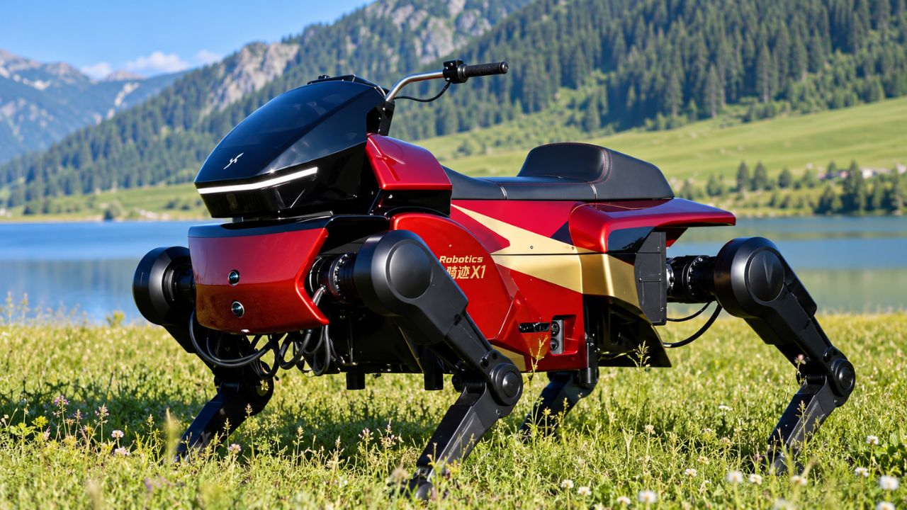 O robô Qiji X1 foi apresentado na China com 320 kg, capacidade para transportar 300 kg, autonomia de 40 km e estrutura voltada a terrenos acidentados.
