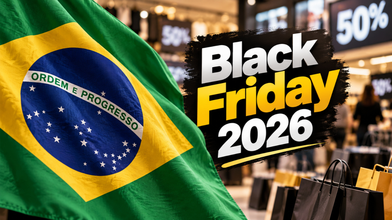 Black Friday deve gerar R$ 13,3 bilhões em vendas online no Brasil em 2026, com 69,4 milhões de produtos previstos entre 26 e 29 de novembro.