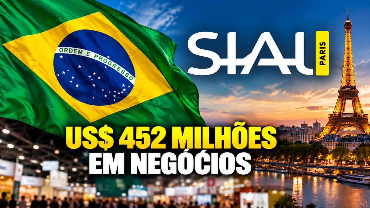 Brasil fecha US$ 452 milhões em negócios na SIAL Paris 2026, alta de 256,7%. ABPA projeta US$ 1,017 bilhão em exportações nos próximos 12 meses.